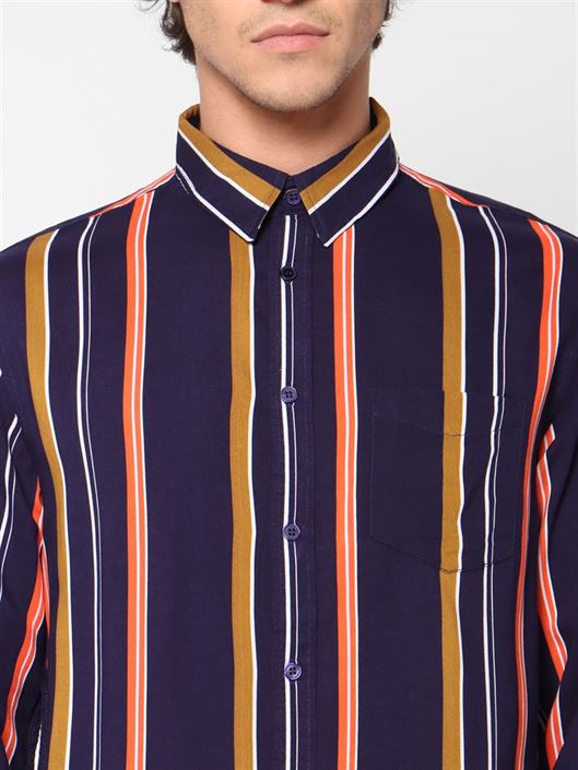 Celio Men Casual Wear Multicolor Shirt